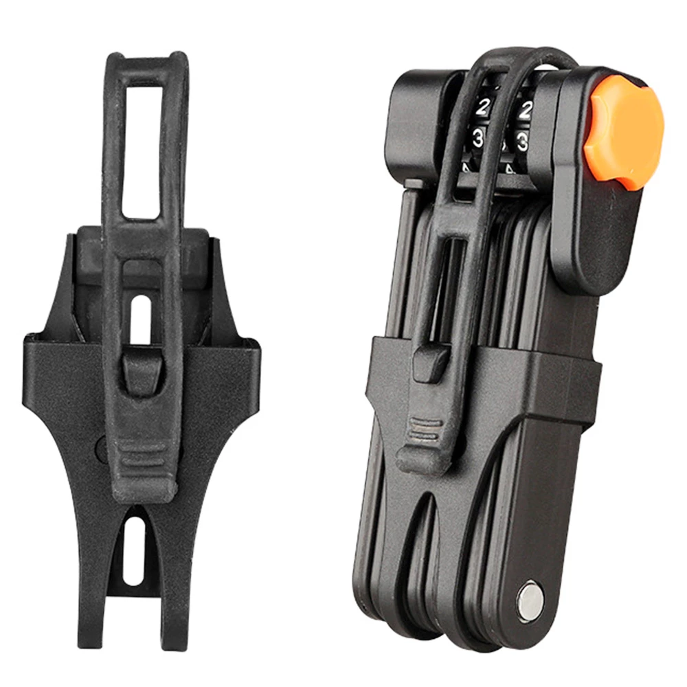 Bicycle Folding Lock Lengthen Anti Theft Heavy Duty Strong Foldable Lock For E Bike Scooter Motorcycle 4 Bicycle Folding Lock Lengthen Anti Theft Heavy Duty Strong Foldable Lock For E Bike Scooter Motorcycle - Image 4
