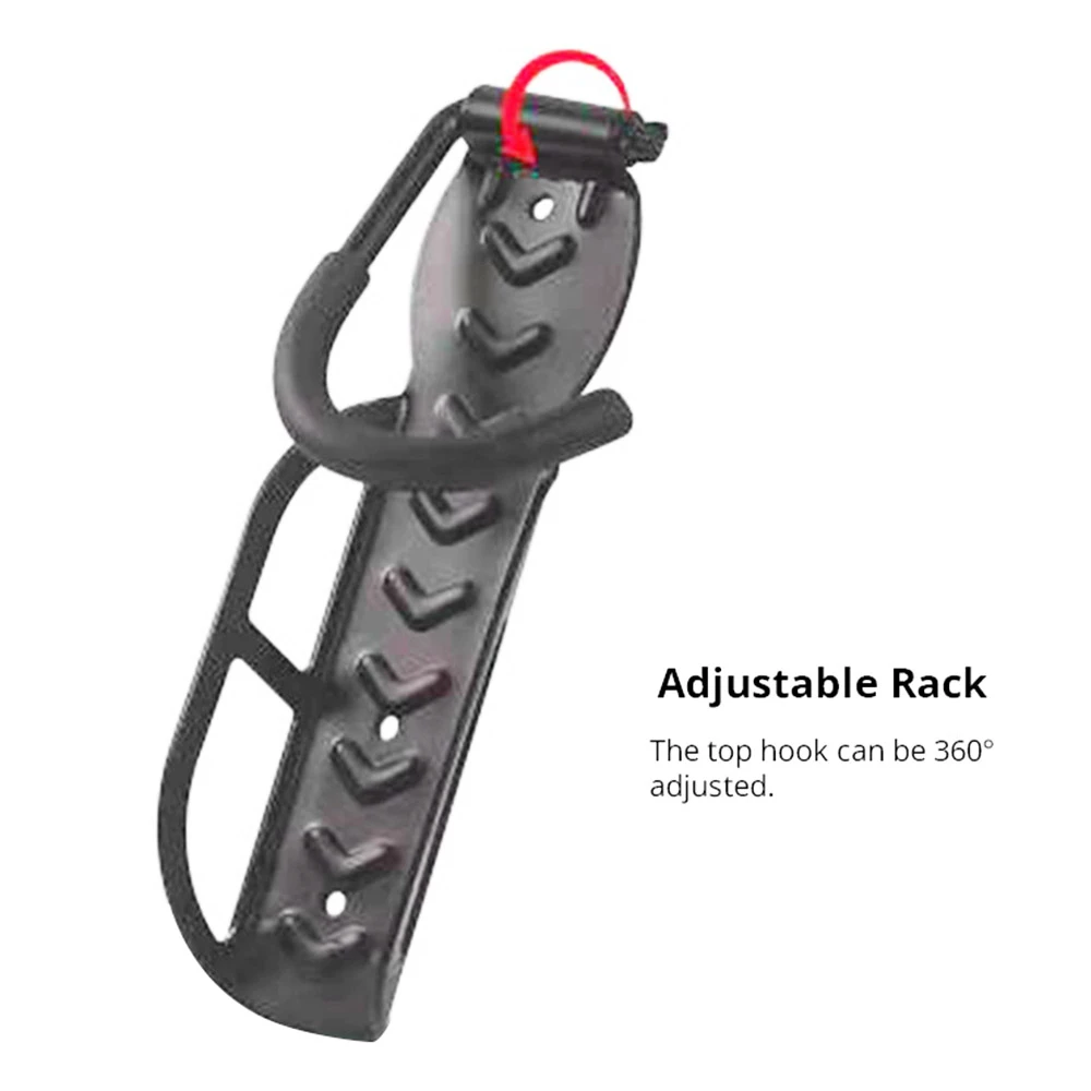 Bike Rack Wall Mount Bicycle Hanger Storage 30kg Max Load Bike Accessory - Adjustable Hook 2 Bike Rack Wall Mount Bicycle Hanger Storage 30kg Max Load Bike Accessory - Adjustable Hook - Image 2