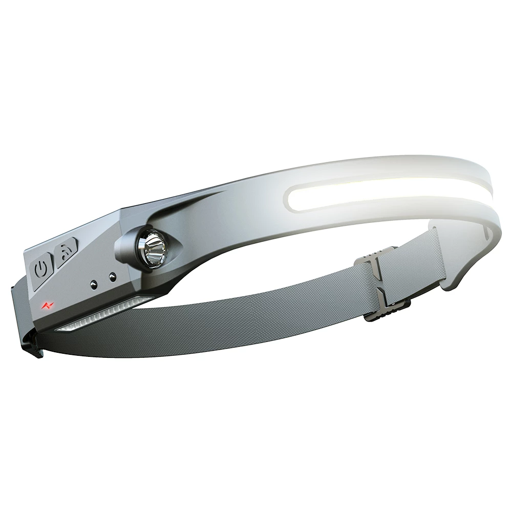 Bright LED Headlamp 270 Degree Wide Beam & Spotlight, 4 Sensor Modes for Outdoor Cycling, Camping, Hiking - Black 2 Bright LED Headlamp 270 Degree Wide Beam & Spotlight, 4 Sensor Modes for Outdoor Cycling, Camping, Hiking - Black - Image 2