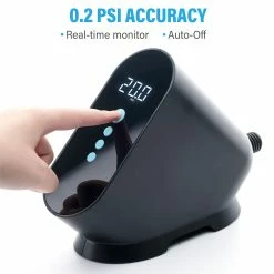 CYCPLUS D10 20PSI SUP Pump Inflatable Air Pump 12V Electronic Air Inflator For Outdoor Paddle Board Kayak Boat Accessory - Black 9 CYCPLUS D10 20PSI SUP Pump Inflatable Air Pump 12V Electronic Air Inflator For Outdoor Paddle Board Kayak Boat Accessory - Black -CN Sports & Outdoors Sales CYCPLUS D10 20PSI SUP Pump Inflatable Air Pump Black 513815 3