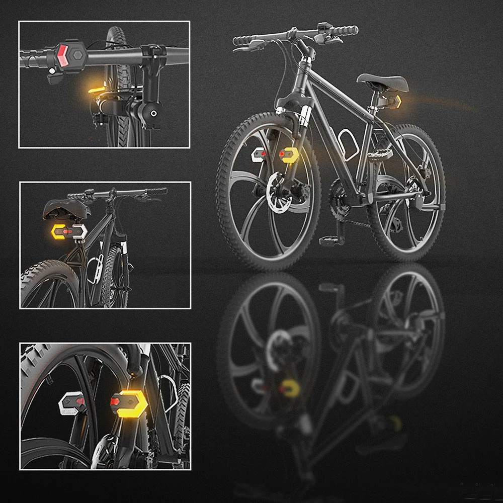 Cycling Wireless Turning Signal Light Visible Day and Night USB Charging for Bike, Electric Bycicle and Scooter 4 Cycling Wireless Turning Signal Light Visible Day and Night USB Charging for Bike, Electric Bycicle and Scooter - Image 4