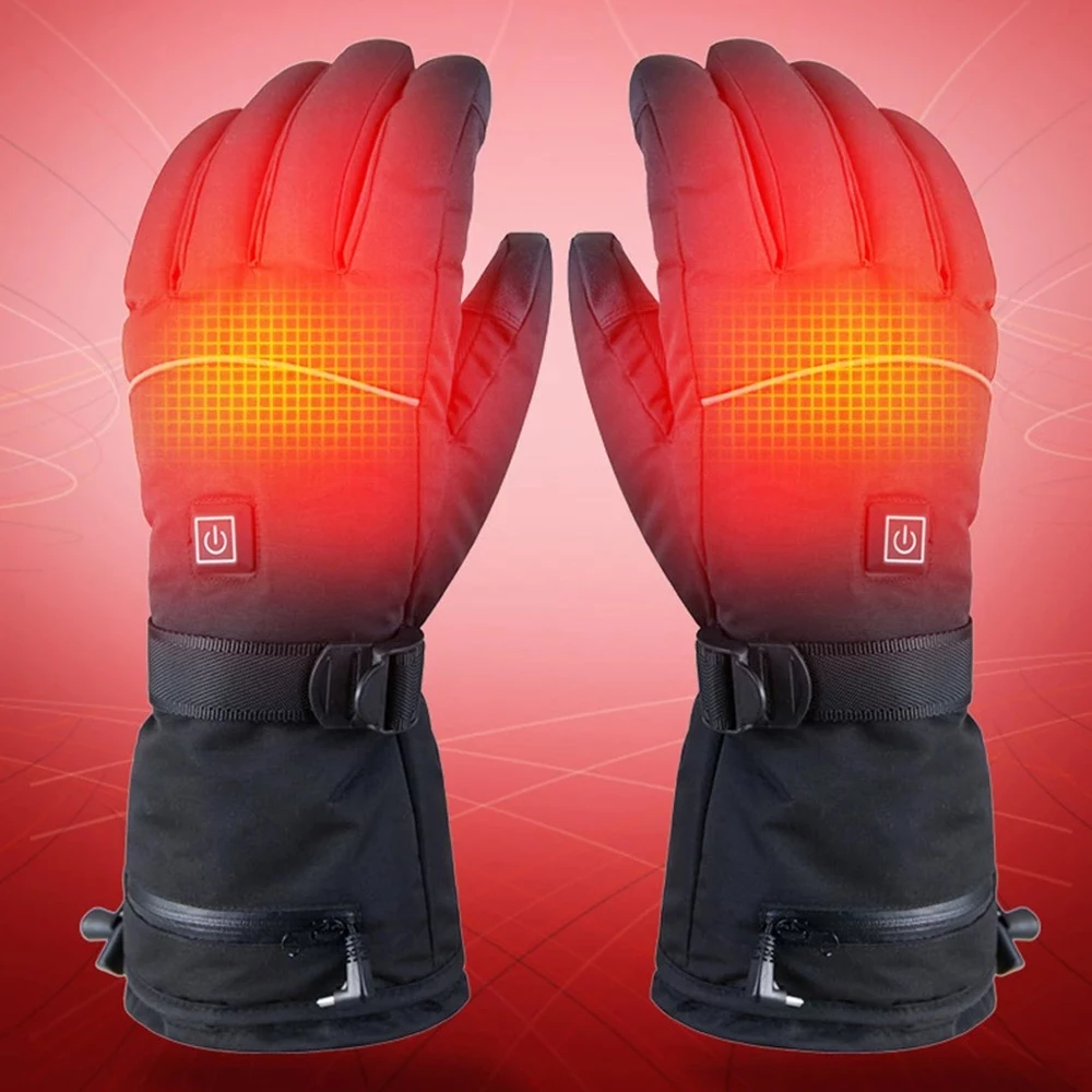 Electric Heating Gloves for Skating, Cycling Outdoor Activities, Rechargeable Thickened Gloves 5V 4000mAh Battery 5 Electric Heating Gloves for Skating, Cycling Outdoor Activities, Rechargeable Thickened Gloves 5V 4000mAh Battery - Image 5