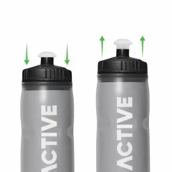 OOLACTIVE 20oz Bike Water Bottle Cycling Squeeze Bottle 600ml - Grey 11 OOLACTIVE 20oz Bike Water Bottle Cycling Squeeze Bottle 600ml - Grey -CN Sports & Outdoors Sales OOLACTIVE 24oz Bike Water Bottle Cycling Squeeze Bottle 513540 5