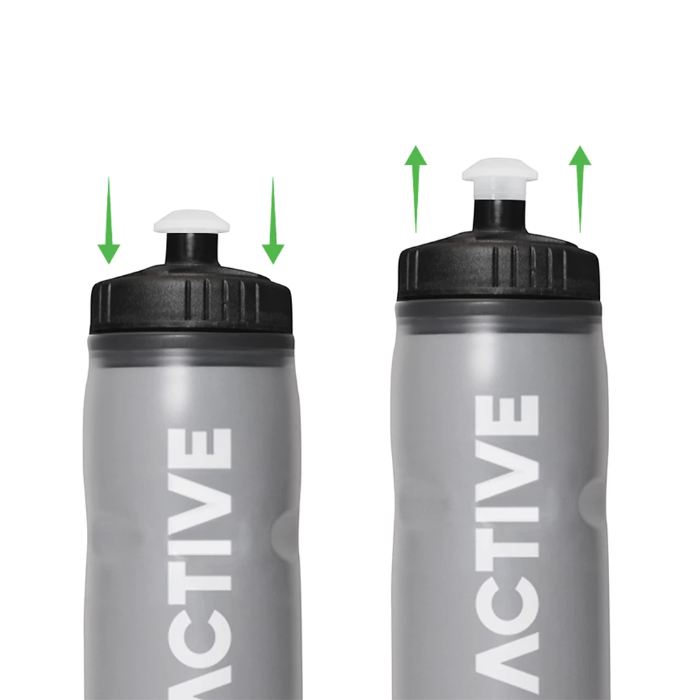 OOLACTIVE 20oz Bike Water Bottle Cycling Squeeze Bottle 600ml - Grey 6 OOLACTIVE 20oz Bike Water Bottle Cycling Squeeze Bottle 600ml - Grey - Image 6