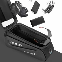 OOLACTIVE LF-0402 Bike Phone Front Frame Bag Bicycle Phone Mount Top Tube Bag Compatible Phone 4.7-6.5 Inch -CN Sports & Outdoors Sales OOLACTIVE LF 0402 Bike Phone Front Frame Bag 4 7 6 5 Inch 508838 5