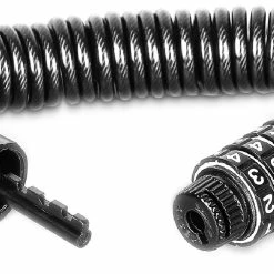 Portable Mini Bicycle Lock Security 4 Digit Resettable Combination Coiling Cable Lock - Black -CN Sports & Outdoors Sales Portable Mini Bicycle Lock Security 4 Digit Resettable Black 907939