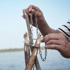 Qvien Camping Triangular Hanging Pot Bracket Portable Tripod Ring for Picnic 9 Qvien Camping Triangular Hanging Pot Bracket Portable Tripod Ring for Picnic -CN Sports & Outdoors Sales Qvien Camping Triangular Hanging Pot Bracket Portable Tripod Ring 513541 3