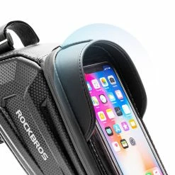 ROCKBROS Bicycle Bag Waterproof Touch Screen Cycling Bag Top Front Tube Frame MTB Road Bike Bag 6.5'' Phone Case -CN Sports & Outdoors Sales ROCKBROS Bicycle Bag Waterproof Touch Screen Cycling Bag 517348 3