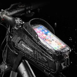 ROCKBROS Bicycle Bag Waterproof Touch Screen Cycling Bag Top Front Tube Frame MTB Road Bike Bag 6.5'' Phone Case -CN Sports & Outdoors Sales ROCKBROS Bicycle Bag Waterproof Touch Screen Cycling Bag 517348 5