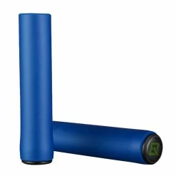 ROCKBROS Bicycle Grip MTB Silicone HandleBar Grip Anti-skid Shock-absorbing Soft Bike Grip Ultralight - Blue