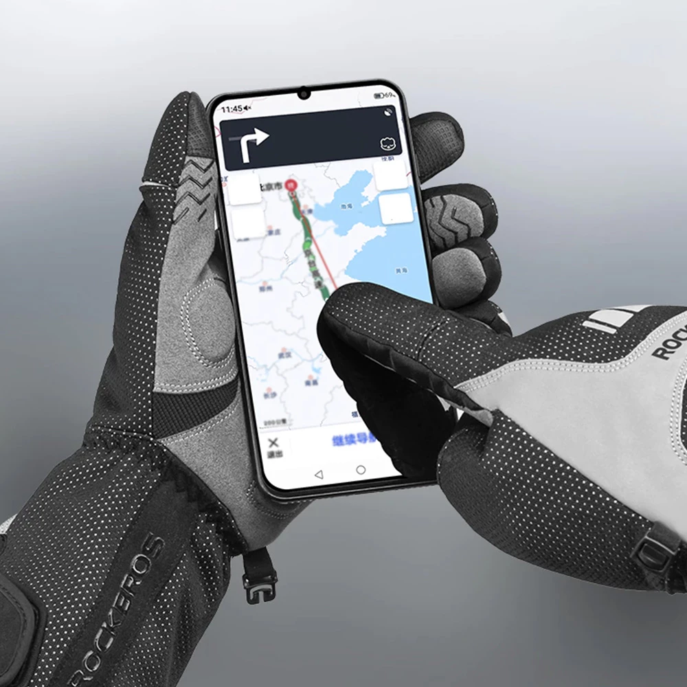 ROCKBROS Bicycles Bikes Motorcycle Gloves Waterproof Heated Thermal Heated Gloves Touch Screen Battery Powered Three Gears Adjustment Anti-Slip Cycling Skiing Climbing Gloves Winter Heating Gloves - L 5 ROCKBROS Bicycles Bikes Motorcycle Gloves Waterproof Heated Thermal Heated Gloves Touch Screen Battery Powered Three Gears Adjustment Anti-Slip Cycling Skiing Climbing Gloves Winter Heating Gloves - L - Image 5