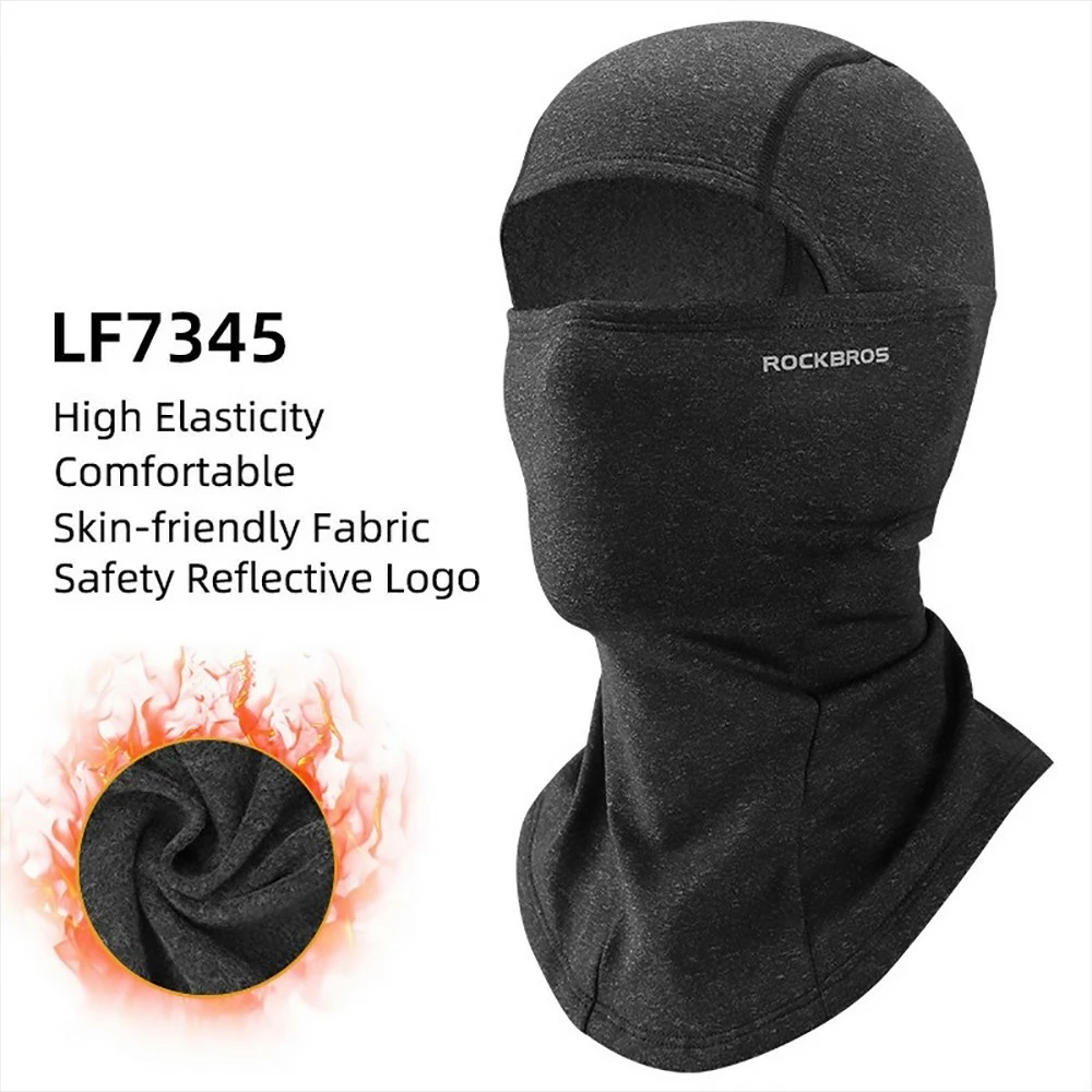 ROCKBROS Snowboard Face Mask Windproof Warm Outdoor Thermal Fleece Ski Mask Breathable Unisex for Camping, Skiing - Deep Grey 2 ROCKBROS Snowboard Face Mask Windproof Warm Outdoor Thermal Fleece Ski Mask Breathable Unisex for Camping, Skiing - Deep Grey - Image 2