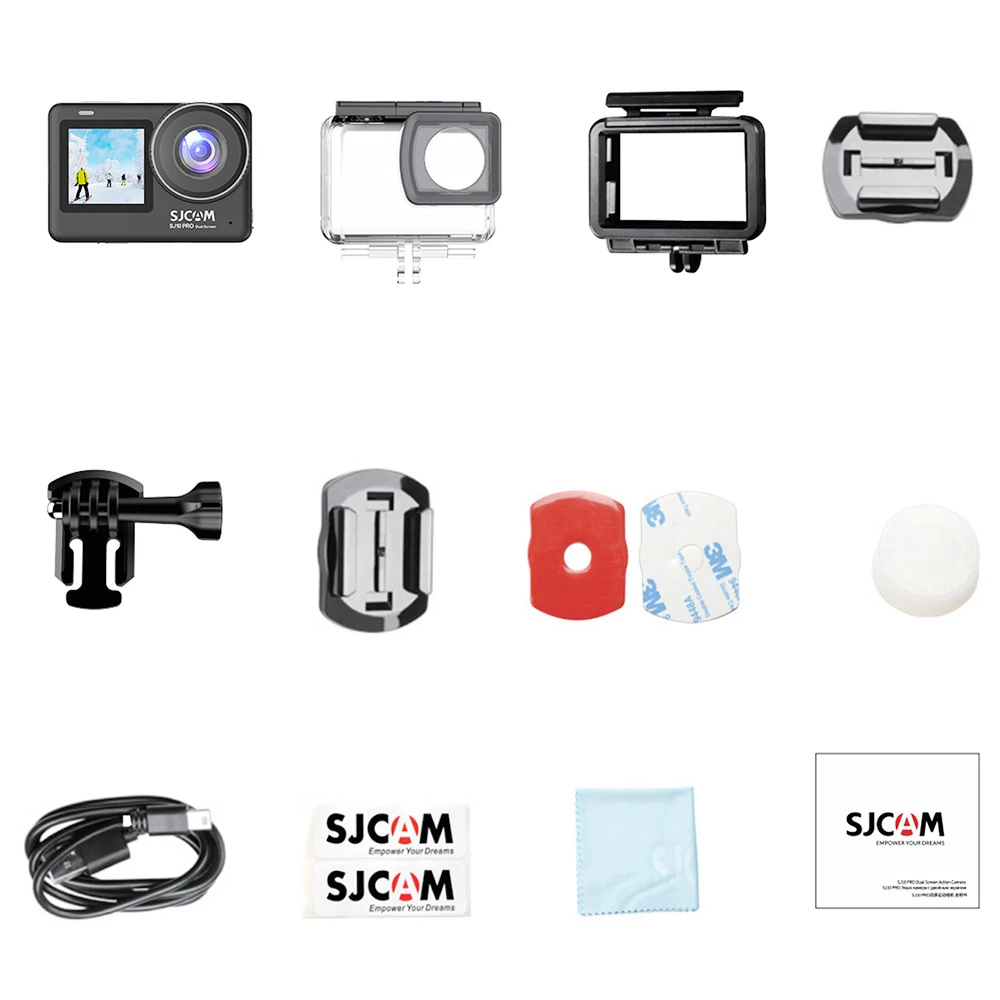 SJCAM SJ10 Pro Sports & Action Camera, 2.33''+1.3'' Dual Screen 4K/60FPS, Waterproof up to 5m, 6-AXIS GYRO Stabilization 6 SJCAM SJ10 Pro Sports & Action Camera, 2.33''+1.3'' Dual Screen 4K/60FPS, Waterproof up to 5m, 6-AXIS GYRO Stabilization - Image 6