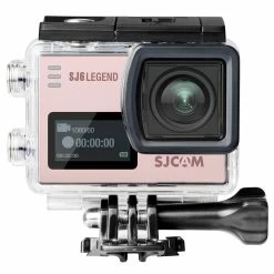 SJCAM SJ6 Legend Sports & Action Camera 4K/24FPS Waterproof, WiFi Remote Control 2.0'' LCD Touch Screen - Pink