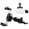 X-type Phone Holder Fit For 4-6" Phone GPS Fixed On E-Scooters Motorcycle Bike - Black