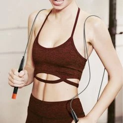 FED Double Bearing Steel Wire Rope Skipping Adjustable Speed Self-locking Design - Black -CN Sports & Outdoors Sales fed double dearing steel wire rope skipping adjustable speed black 1571992674456