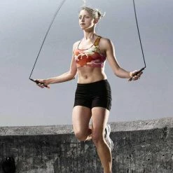 FED Double Bearing Steel Wire Rope Skipping Adjustable Speed Self-locking Design - Black -CN Sports & Outdoors Sales fed double dearing steel wire rope skipping adjustable speed black 1571992674737