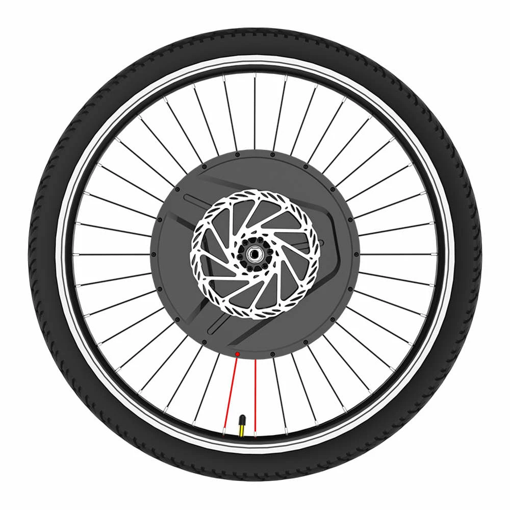 IMortor3 Permanent Magnet DC Motor Bicycle Wheel 26 Inch With App Control Adjustable Speed Mode Disk Break - EU Plug 2 IMortor3 Permanent Magnet DC Motor Bicycle Wheel 26 Inch With App Control Adjustable Speed Mode Disk Break - EU Plug - Image 2