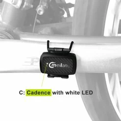 Meilan C1 Bicycle Speed & Cadence Sensor BT4.0 / ANT+ Wireless Connect With LED Light - Black -CN Sports & Outdoors Sales meilan c1 bicycle speed and cadence sensor black 1574132357430