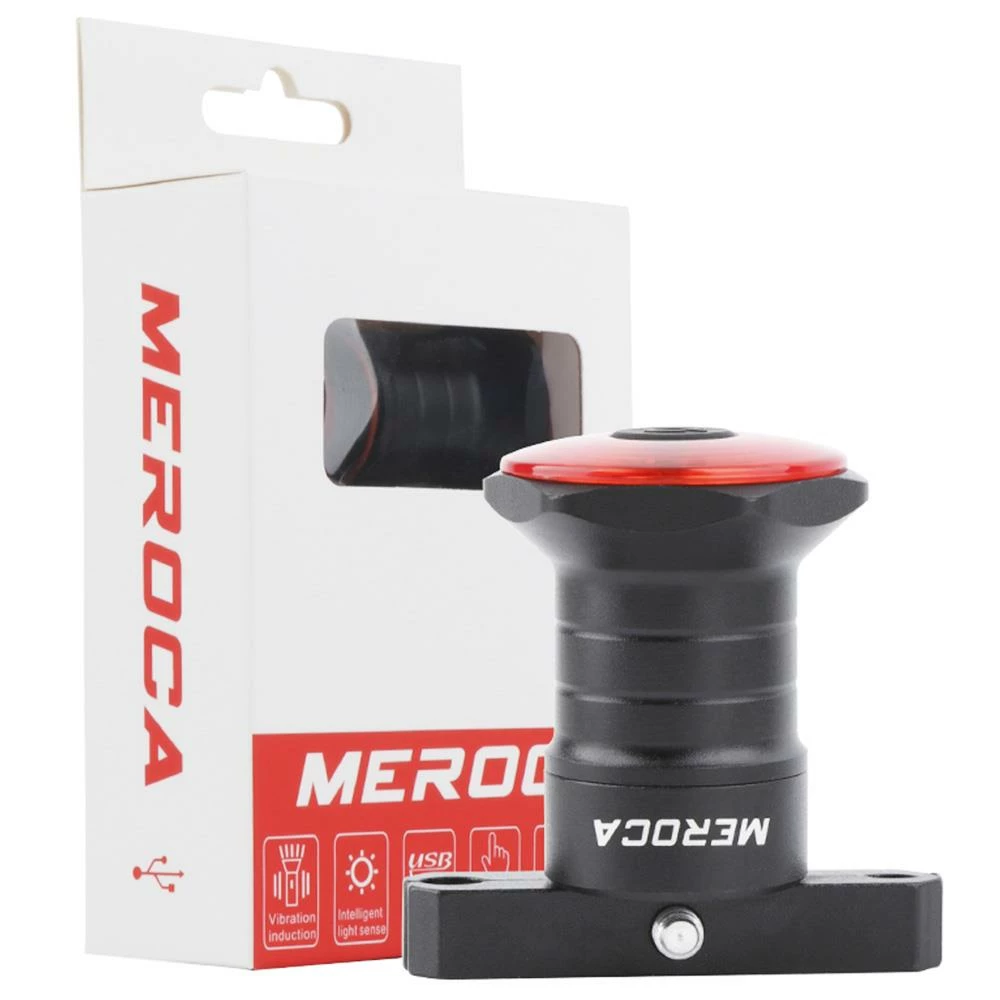 MEROCA WR15 Smart Bike Tail Light Brake Sensing Bicycle Rear Flashlight with 500mAh Battery 7 Light Modes for Saddle 2 MEROCA WR15 Smart Bike Tail Light Brake Sensing Bicycle Rear Flashlight with 500mAh Battery 7 Light Modes for Saddle - Image 2