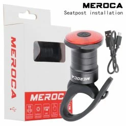 MEROCA WR15 Smart Bike Tail Light Brake Sensing Bicycle Rear Flashlight with 500mAh Battery 7 Light Modes for Seatpost -CN Sports & Outdoors Sales meroca wr15 bike seatpost smart brake sensing tail light 8bbb13 1653479062741