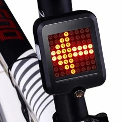 TX129 64-led Intelligent Bicycle Taillight 80 Lumens 1200mAh battery Automatic Direction Indicator Light Infrared Laser - Black -CN Sports & Outdoors Sales tx129 64 led intelligent bicycle taillight infrared laser black 1571995716243