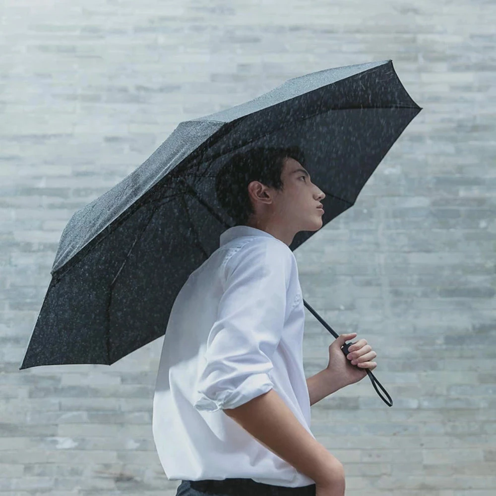 Xiaomi 90 FUN Unisex Portable Lightweight Rain & Sun Umbrella - Black 2 Xiaomi 90 FUN Unisex Portable Lightweight Rain & Sun Umbrella - Black - Image 2