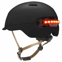 Xiaomi Smart4u SH50 Bicycle Smart Flash Helmet Automatic Light Perception Warning Light Long Battery Life IPX4 Waterproof Size L - Black